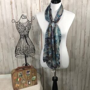 NWT Tie Rack London 100% Silk Scarf - 16” x 60”